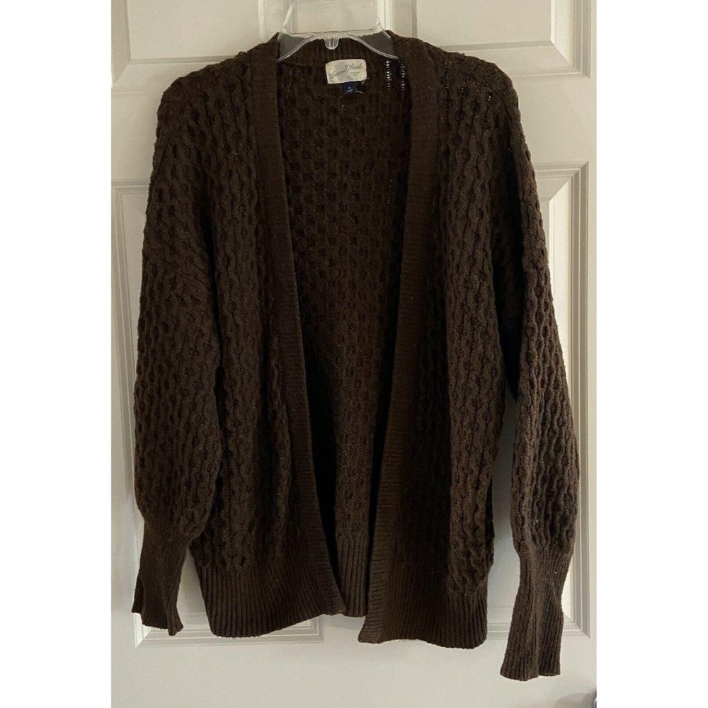 UNIVERSAL THREAD Honeycomb Open Cardigan Sweater M